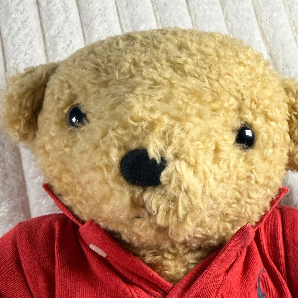 Vtg. Ralph Lauren Polo Bear Plush Red Shirt Blue Pony Promotional Collectible